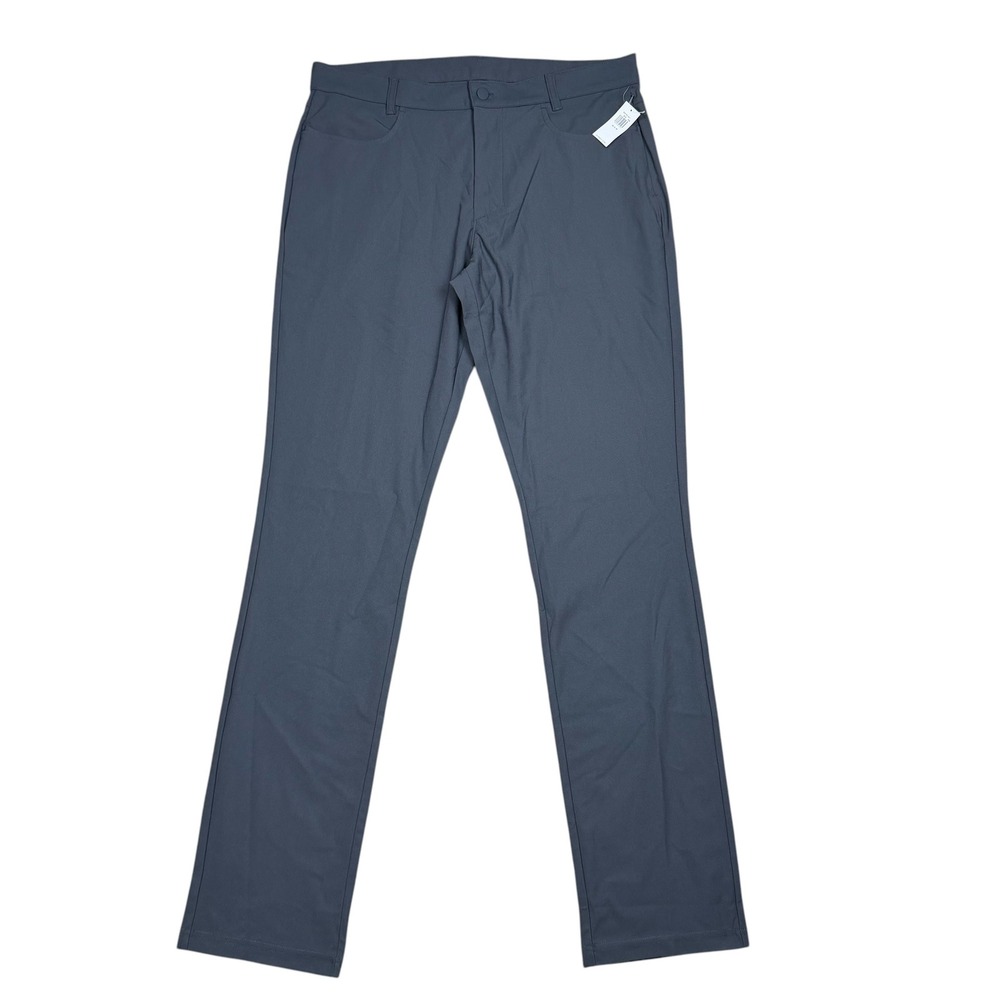 Old Navy Active Hybrid Pant Mens 36x36 Gray Built-In Flex Performance Chino